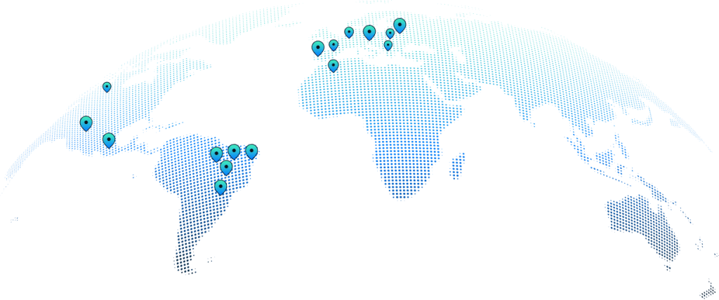 Presente em 13 países com expertise global e delivery local